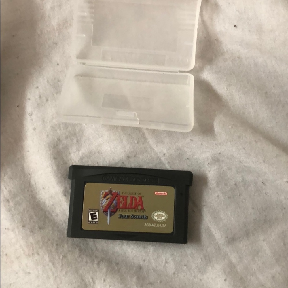 Nostalgia! Zelda four swords GBA game with case